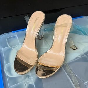 Fashion nova clear Heel